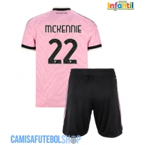 Camisa de time de futebol Juventus Weston McKennie #22 Replicas 2º Equipamento Infantil 2026-27 Manga Curta (+ Calças curtas)